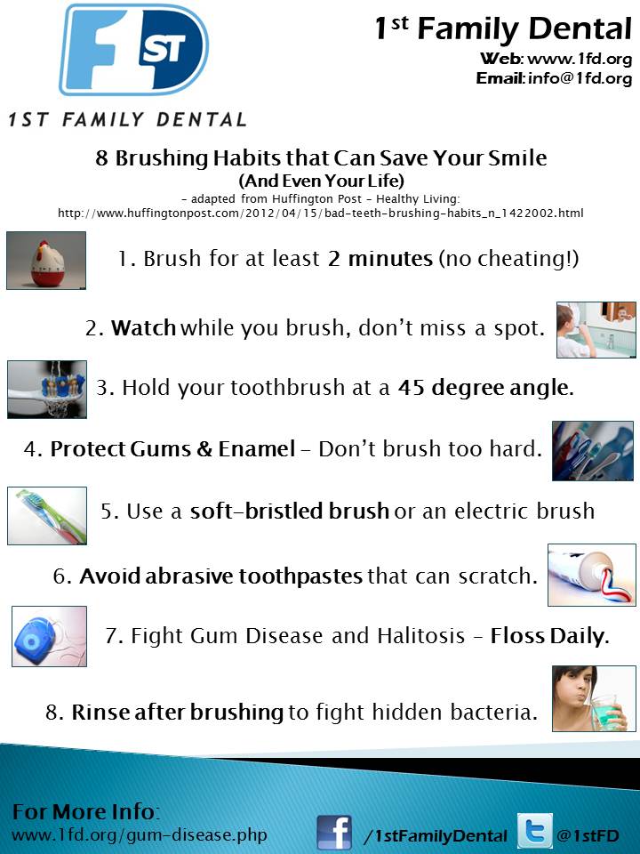 8 Healthy Brushing Habits Healthy Brushing Habits